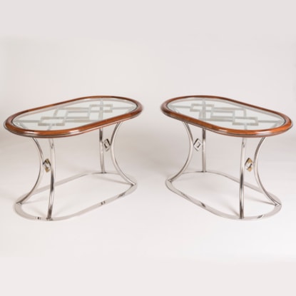 A Pair of French Post-War Coffee Tables by Maison Jansen